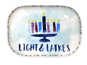 Pittsford Hanukkah Light & Latkes Platter