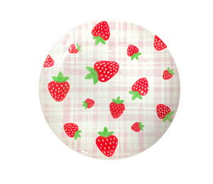 Pittsford Strawberry Plaid Plate