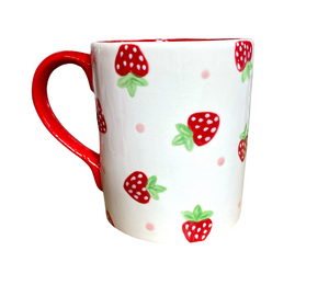 Pittsford Strawberry Dot Mug