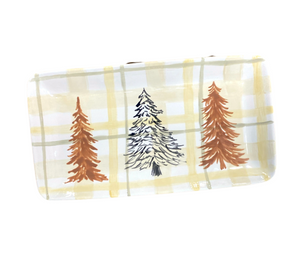Pittsford Pines And Plaid Platter